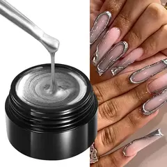 Pintura Metálica Super Brilhante Gel, Esmalte, Linha de Desenho, Nail Art Franc - loja online