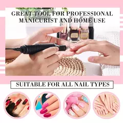 Imagem do Forte lixadeira elétrica do prego máquina de broca do prego equipamento moagem