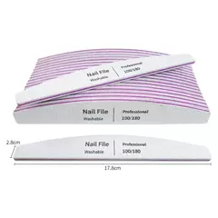 Lixa de unhas 100 a 180 ferramentas profissionais esmeril para manicure limão 2 - loja online