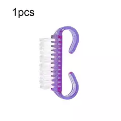 Novo 1/5 pçs escova de unhas acrílicas cor rosa arte manicure prego remover po na internet