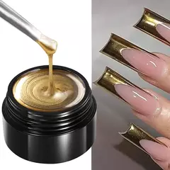 Pintura Metálica Super Brilhante Gel, Esmalte, Linha de Desenho, Nail Art Franc - loja online