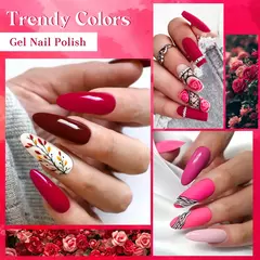 Conjunto de esmaltes em gel para unhas, 6 peças, cor clássica, tudo para decor - Nail Design Lab