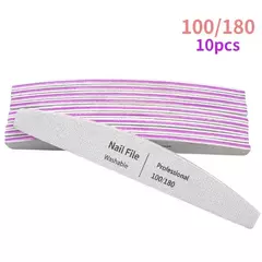 Lixa de unhas 100 a 180 ferramentas profissionais esmeril para manicure limão 2 - loja online