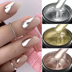 Pintura Metálica Super Brilhante Gel, Esmalte, Linha de Desenho, Nail Art Franc na internet