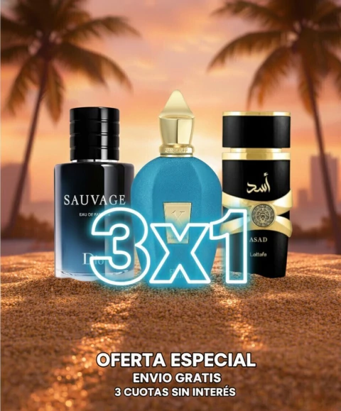 COMBO 3X1 - SAUVAGE DIOR + ERBA PURA + ASAD LATTAFA - comprar online