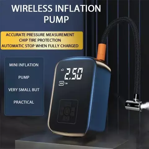 1pc sem fio compressor de ar do carro bomba de ar elétrica inflator pneu para m