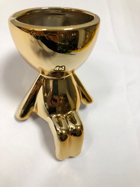 Vaso Decorativo de Cerâmica Robert Bob Sentado