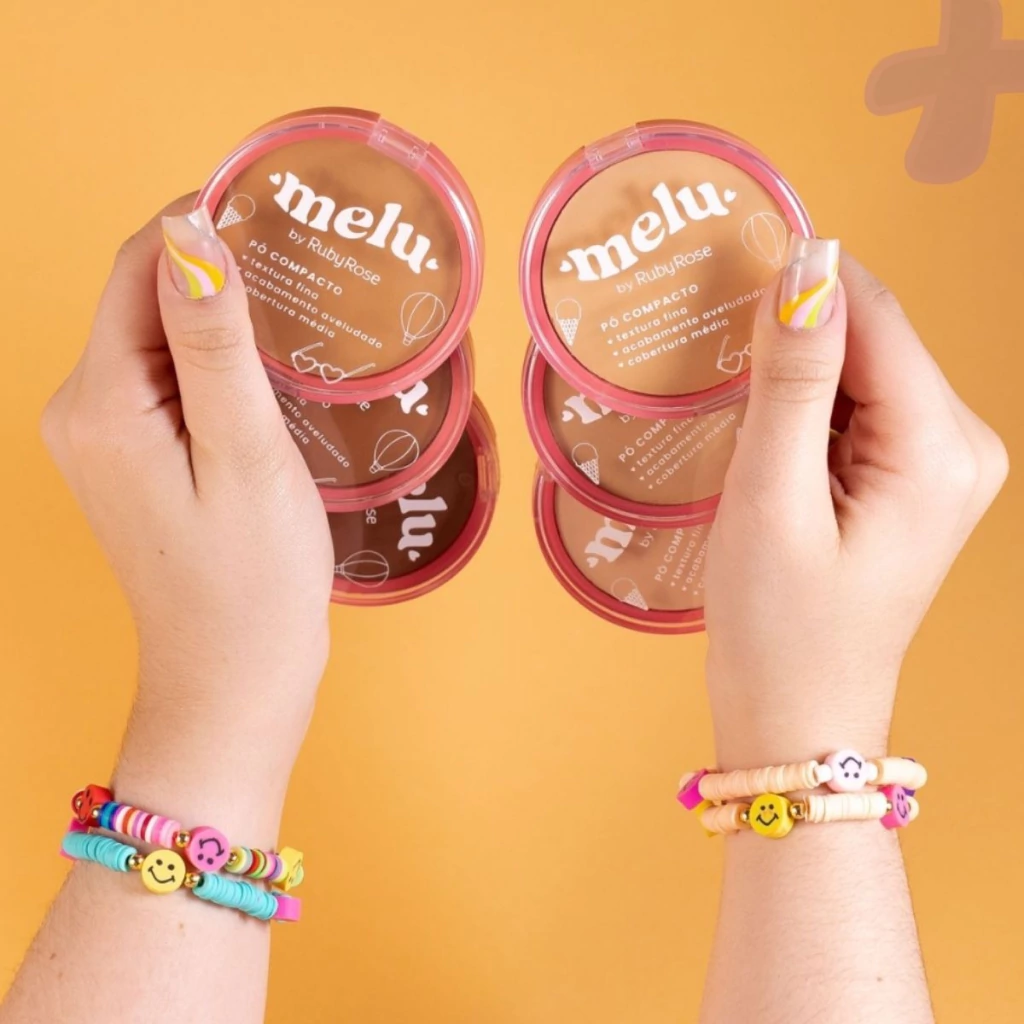 Ruby Rose Pó Facial Compacto Matte Acabamento Aveludado