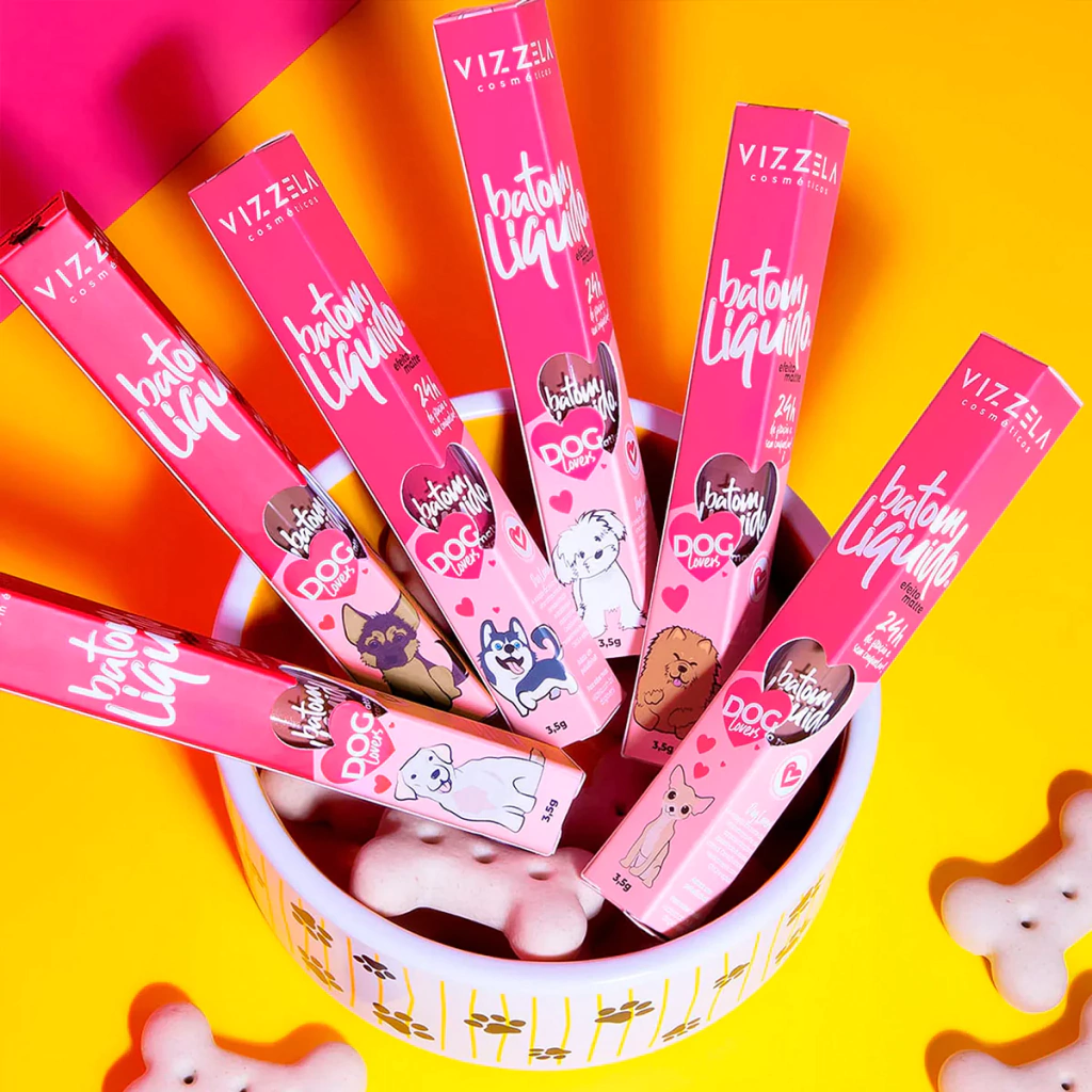 Vizzela Batom Líquido Dog Lovers Efeito Matte
