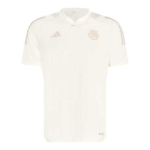 Camisa Bayern de Munique Champions League Pré-jogo 23/24 - Torcedor Adidas Masculina - Off white