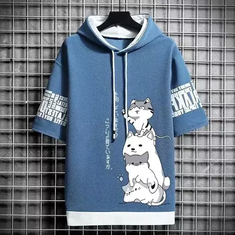 Camiseta Casual de Gato