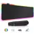 Mousepad Gamer RGB Preto Grande 80x30cm – LED USB - loja online