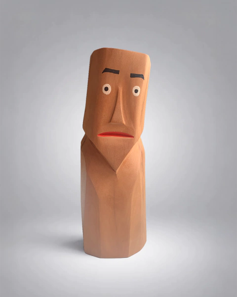 Meline (Mestre Genauro) - Boneco Madeira