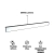 Luminária LED Linear Pendente Sobrepor 45W 120cm 3600 Lumens na internet
