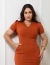 Vestido Elizete Laranja Cód: 01263 Maria Amore - comprar online