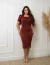 Vestido Marieta Marrom Cod: 01135 Maria Amore