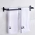 Suporte Porta Toalha Banho Duplo Toalheiro Parede 60cm Preto - loja online