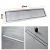 Ralo Linear Embralumi Oculto Invisível Piso Aço Inox 30x10cm