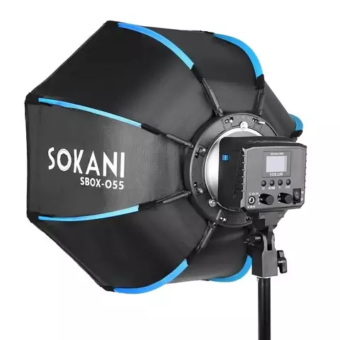 Sokani X60 Mini 60W RGB LED Luz de vídeo 55cm Softbox octogonal para