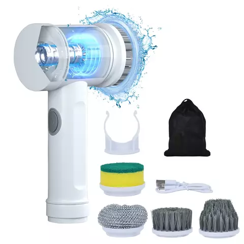 Purificador giratório elétrico portátil, sem fio, com cabeças substituíveis