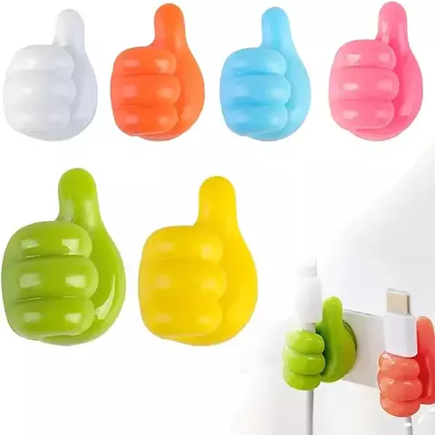 10/5 pçs auto-adesivo polegar ganchos de parede de silicone multi-uso