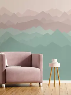 Painel adesivo de parede infantil montanhas ice