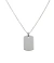 Colar com medalha personalizada quadrada 2x2,5cm - Inox na internet