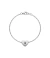 Pulseira com medalha personalizada coração 1x1cm - Inox