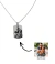 Colar com medalha personalizada quadrada 2x2,5cm - Inox