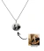 Colar com medalha personalizada redonda 2,5cm - Inox