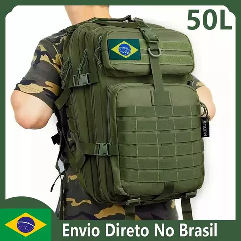 Mochila Tática Multicamadas,Grande Capacidade para Esportes Ao Ar Livre,Impermeá