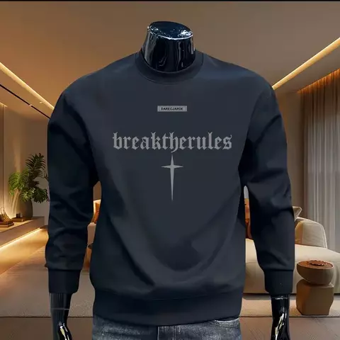 Novo outono masculino moletom gráfico com capuz manga longa camiseta algodão h
