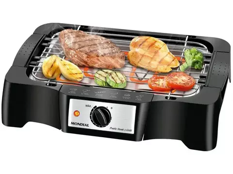 Churrasqueira Elétrica Mondial Pratic Steak & amp; Gril