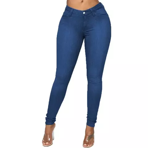 Calça jeans feminina sexy lápis estilo levantamento de bunda.