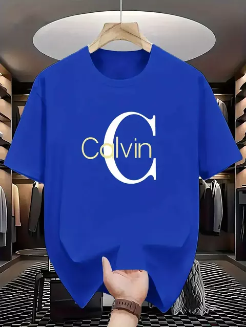A popular camiseta de verão de manga curta 100% algodão puro com estampas de l