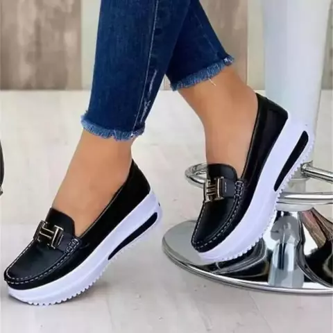Mulheres sapatos vulcanizados dedo do pé redondo tênis ao ar livre feminino sa