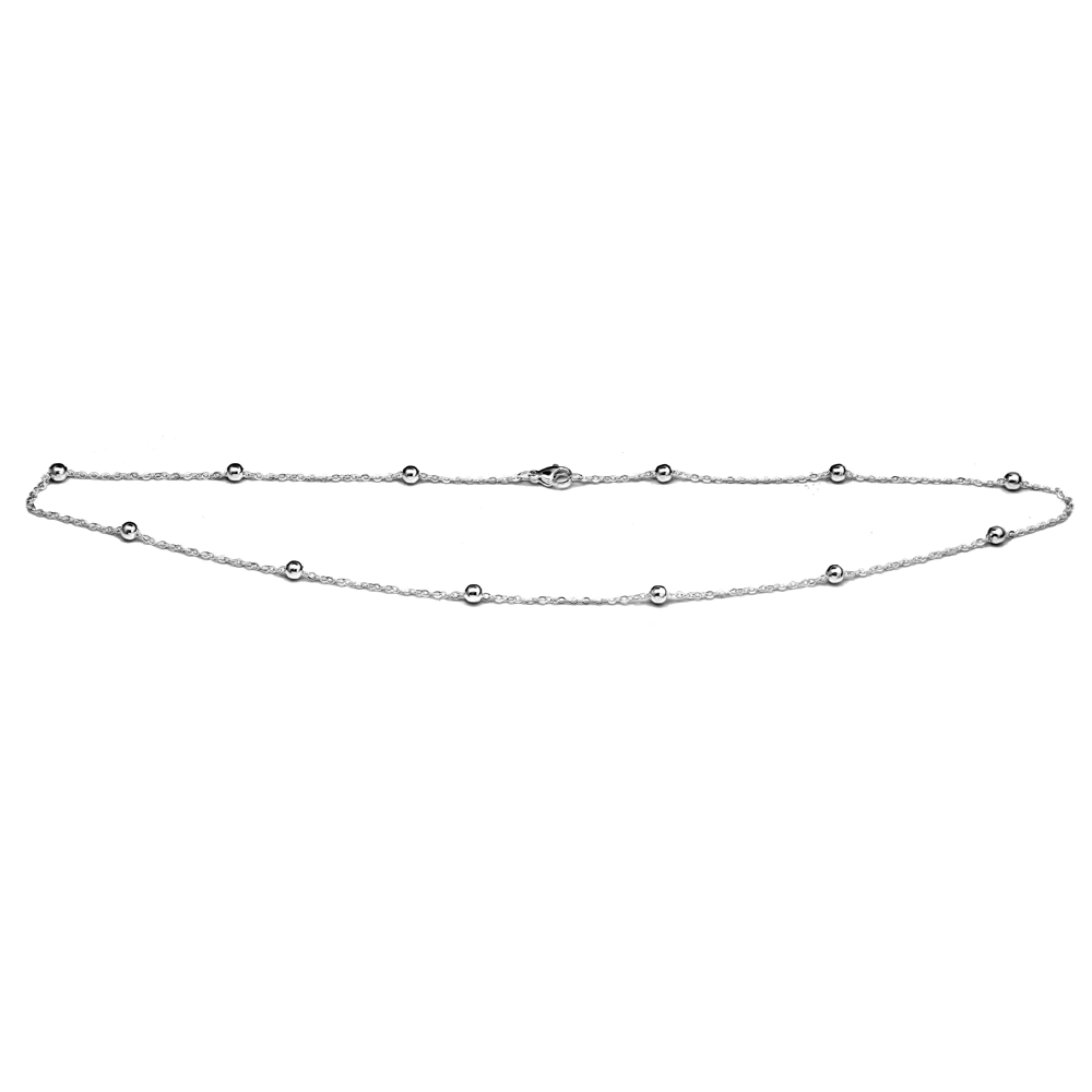 Cadena Espejito con Bolitas 4 mm 45 cm