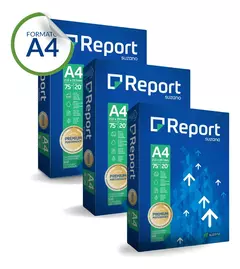 Resma Report A4 75g – Papel Blanco Premium 500 Hojas - comprar online
