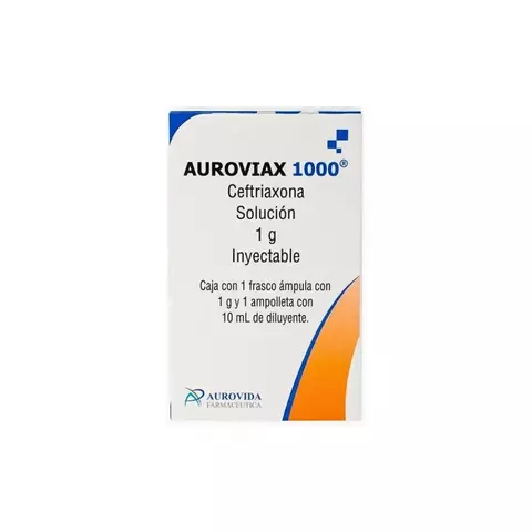 AUROVIAX (Ceftriaxona) 1 g Iv 10 ml - comprar en línea