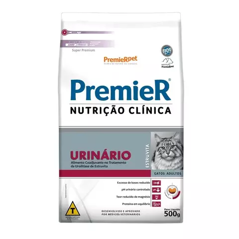 Ração Premier Nutrição Clínica Urinário Gatos Adultos 500g
