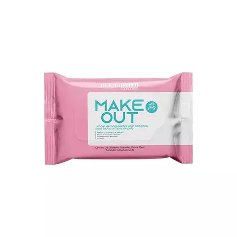 Lenço Demaquilante Make Out Com Colágeno e Aloe Vera 25un - comprar online