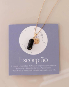 COLAR ESCORPIÃO — TURMALINA NEGRA