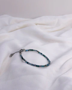 Pulseira azurita natural 3mm.