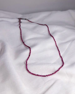 Colar Rubi Facetado 2mm