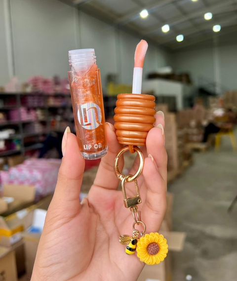 Lip Gloss com chaveiro