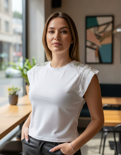 Remera Elise Blanca - comprar online