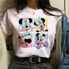 Camiseta Feminina Estilo ano 90 – Estampa Mickey e Minnie Disney