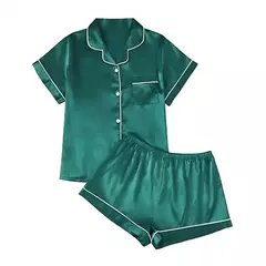 Imagem do Conjunto de Pijamas Feminino de Seda