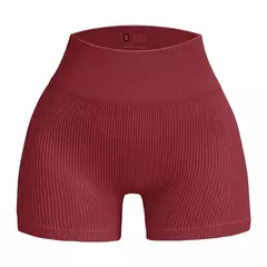 Shorts Feminino Sem Costura de Cintura Alta - ATO Brasil