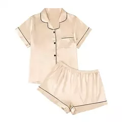Conjunto de Pijamas Feminino de Seda